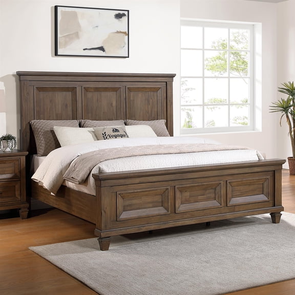 New Classic Furniture Mariana Wood Queen Size Bed in Vintage Mocha