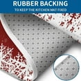 thumbnail image 4 of Red Christmas Snowflake Pattern Bathroom Rugs Sets 3 Piece,Toilet Cover Set,Absorbent Non Slip Bathroom Mats Sets with U-Shaped Contour Rug Toilet Rug Set, 4 of 5