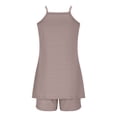 thumbnail image 5 of Lounge Sets For Women Mid Length Shorts Casual Temperament Suspender Pocket Purple Matching Lounge Sets S-3XL, 5 of 6