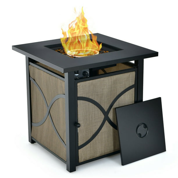 Gymax 25 Gas Fire Pit Table 40 000, Do Fire Pit Tables Provide Heat