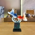thumbnail image 4 of TISHITA Carp Lucky Ornament ,Carp Decoration ,Creative Feng Shui Sculpture, Fortune Lucky Figurine for Shop Home Decoration B, 4 of 7