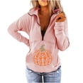 thumbnail image 2 of 2023 Chandail en Molleton Mode pour Femmes 50 % de Réduction Liquidation Mode et Confortable Imprimé Décontracté à Manches Longues Patchwork Chandail à Fermeture à Glissière, 2 of 4