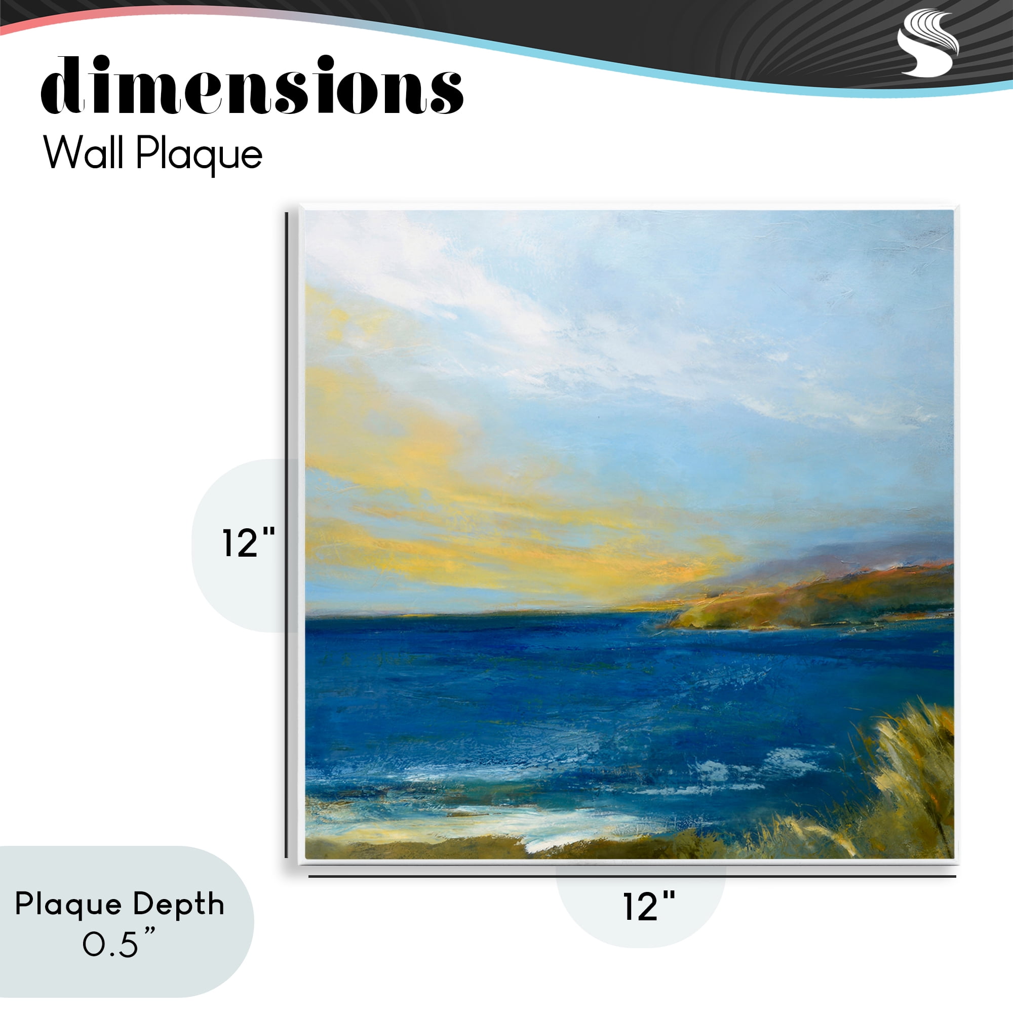 Stupell Industries Vibrant Ocean Light at Dusk Wall Plaque Art, design by Patrick Dennis