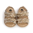 thumbnail image 6 of Baby Girl Sandals Sizes 0-6 Months Summer First Walk Summer Comfortable Breathable Daily Trendy Durable Gold Slippers, 6 of 7