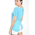 thumbnail image 4 of Blusa ligera con detalles metalicos Roman Fashion /Juvenil, 8031 (Azul claro) azul M, 4 of 5