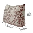 thumbnail image 3 of Linnome Printed Wedge Pillow Triangular Back Support Cushion for Sofa Bed Chair Floral Design, 3 of 6