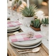 thumbnail image 6 of Pink Plaid Cloth Napkins Washable Set of 1, Spring Farmhouse Buffalo Checkered Reusable Dinner Table Napkins Cloth Bulk for Weddings Kitchen Restaurants Hotel Events Parties 20 x 20 Inch, 6 of 9