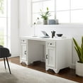 thumbnail image 2 of Crosley Furniture Tara 2-cabinet Transitional Wood Desk in Distressed White, 2 of 3