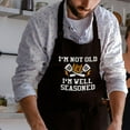 thumbnail image 2 of Funny Aprons for Men with Pockets, Mens Apron for Grilling BBQ Kitchen Cooking Gifts for Chef Dad Birthday Christmas, 2 of 6