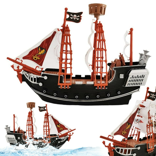 Barco Juguete 10 Pulgadas Regalo Especial Modelo Barco Escena Juguete Accesorio para El Jardín Infantes