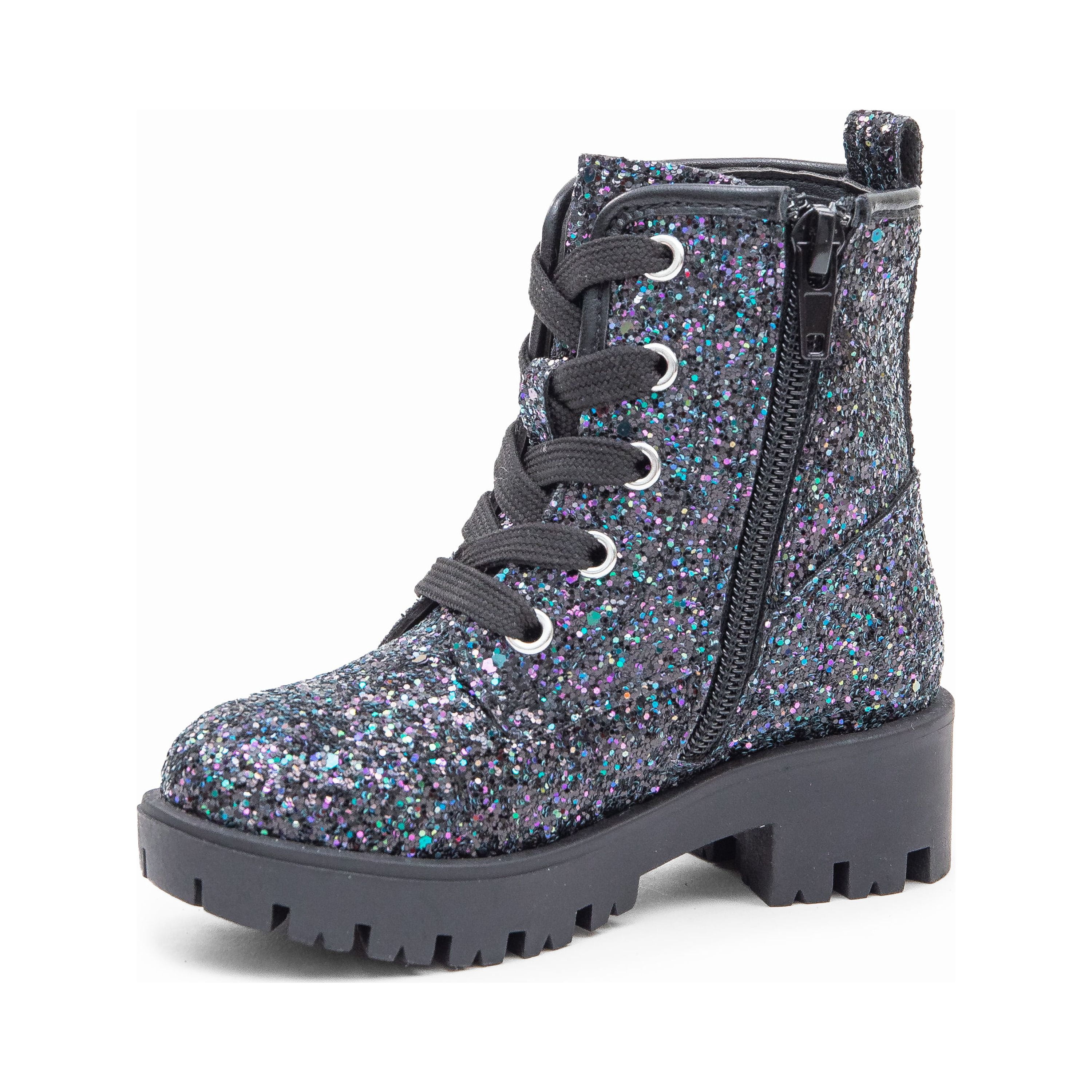 PORTLAND By Portland Boot Company Toddler & Kids Glitter Combat Boots, Sizes 7-5