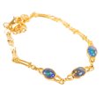 thumbnail image 2 of ETERNAL BLISS 18kt GOLD PLATED GENUINE AUSTRALIAN BLACK OPAL BRACELET, 2 of 5
