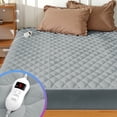 thumbnail image 2 of JEAREY Temperature Regulating Quilted Electric Heated Mattress Pad Twin - Gray, 2 of 5