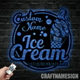 thumbnail image 4 of Craftnamesign Custom Ice Cream Shop Metal Sign LED Light, Custom Name Sign for Ice Cream, 4 of 5
