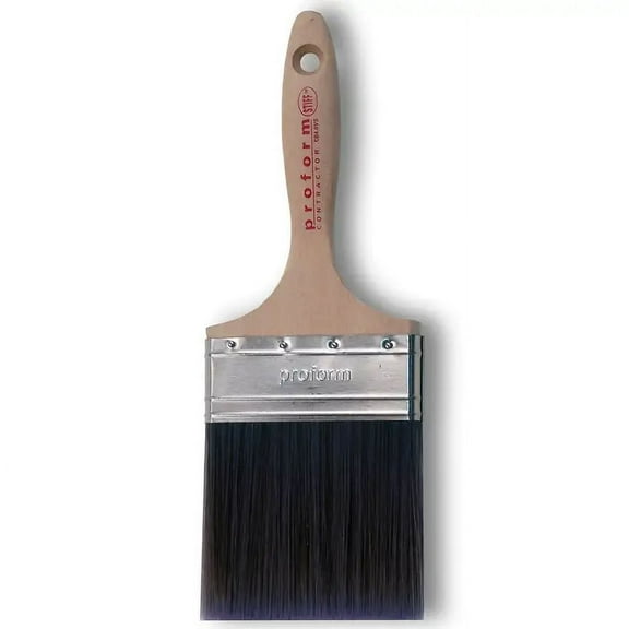 4" Proform CB4.0VS Contractor Paint Brush Stiff, Beavertail Handle