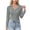Gray, variant on Women's Stretch Poplin Long Sleeve Button-Down Shirt with Pointed Collar, Fitted Office and Casual Shirt with Button Cuffs, Solid Color Stretchy Woven Fabric for Women Women Polo Shirts