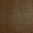 thumbnail image 3 of Gator Faux Leather, Soft Textured Crocodile Vinyl Fabric, Alligator Skin Embossed Upholstery And DIY Craft Pleather Sheets – Cut Continuously By The Yard (Saddle), 3 of 8