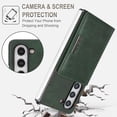 thumbnail image 5 of Allytechgroup 2 in 1 Wallet Case for Samsung Galaxy Z Fold 5, Detachable Cards Holder [Compatible with Magsafe] Shockproof Anti-Scratch Slim Fit Shell Cover for Galaxy Z Fold 5, Green, 5 of 11