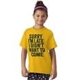 thumbnail image 3 of I Didn't Want to Come Introvert Funny Crewneck T Shirts Boy Girl Teen Brisco Brands M, 3 of 6