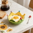 thumbnail image 7 of Ceramic Watermelon Fruit Bowl & Snack Serving Tray, Large Capacity Fruit Platter with Cute Design for Living Room Table, Decorative Centerpiece for Party, Household Dessert Bowl, 7 of 7