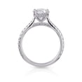 thumbnail image 2 of Eterna Jewel 1.53 Ct Round Brilliant Cut Solitaire Halo Engagement Ring for Women - Lab-Created Simulated Diamond - 14K White Gold Plated Ring - Prong Setting Rings – Ideal Gift for Her, 2 of 3