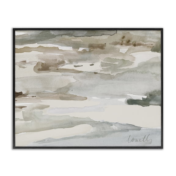 Stupell Industries Rustic Lodge Mountain River Creek Black Framed Giclee Art, 14 x 11, by Lanie Loreth