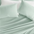 thumbnail image 6 of Wrinkle Resistant Super Soft Bed Sheets Set, California King 4-Piece Solid in Mint by Comfort Canopy, 6 of 12