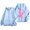 Sky Blue, variant on NinXxx Women's Winter Lined Hoodie Streetwear Sweatshirt Cold Weather Purple S