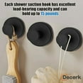 thumbnail image 5 of Decerk 2 PCS Suction Cup Hooks christmas gift Gadgets Kitchen home essentials  suction Hooks bathroom accessories Waterproof Reuseable for Shower Bathroom Towel Hooks Shower Hooks Holders Shower, 5 of 9