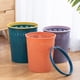 thumbnail image 3 of Moyic Household minimalist bathroom, room, plastic Nordic paper basket classification hollowed garbage bin, garbage out Suministros de limpieza para el hogar rojo naranja Bote de basura pequeño, 3 of 6