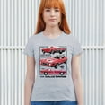 thumbnail image 4 of Ford Mustang Poster 1968 1969 1971 T-Shirt Legendary Performance American Classic Muscle Car Licensed Women's Tee, 4 of 7