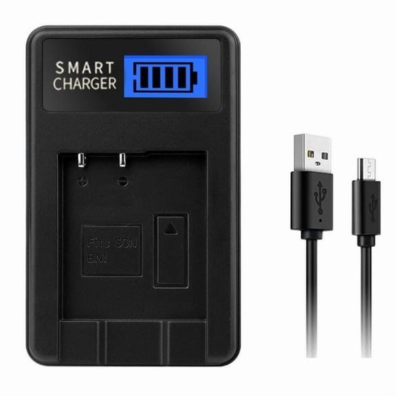 NP BN1 Camera Battery LCD USB Charger for Cyber-shot DSC-T110,DSC-T99,DSC-TF1 Cameras Portable and Convenient