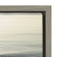 thumbnail image 3 of Kate and Laurel Sylvie La Jolla 1 Framed Canvas Wall Art by Rachel Bolgov, 22x22 Gray, Decorative Peaceful Beach Art for Wall, 3 of 8