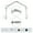 Silver, variant on Vinci 13/16" 4-Sided Bay Window Curtain Rod - Black