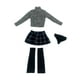 thumbnail image 4 of 1/6 Top de manga larga y falda con calcetines, traje informal de cosplay elegante para figuras de mujer de 12 pulgadas, accesorio de disfraz, 4 of 8