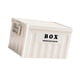 thumbnail image 4 of Caja de almacenamiento apilable con tapa, ideal para ropa, libros y juguetes, con asas Blanco, 4 of 9