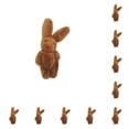 thumbnail image 1 of Yuarrent Mini conejo articulado resistente al desgaste, conejito de peluche de mano, colgante de ramo para niños, pequeños adornos, regalos de muñecas, Marrón 6cm 10piezas Yuarrent CBP274140, 1 of 5