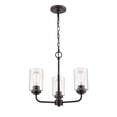 thumbnail image 5 of 9603-RBZ Millennium Lighting Moven - 3 Light Chandelier-16 Inch Tall and 18 Inch Wide     -Traditional Installation, 5 of 6