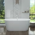 thumbnail image 4 of Dreamline Bt60x2748c Enigma 47" Free Standing Acrylic Soaking Tub - White, 4 of 5