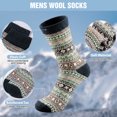 thumbnail image 3 of KOITHOT 5 Pairs Wool Socks for Men, Thick Soft Knit Vintage Boot Crew Socks, 3 of 6