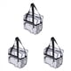 thumbnail image 3 of 3X Bolso Transparente Bolso Transparente de Seguridad y Viaje de Estadio, Ver A Través de la Bolsa de Mano para el Trabajo, Juegos Deportivos y Conciertos, 3 of 10