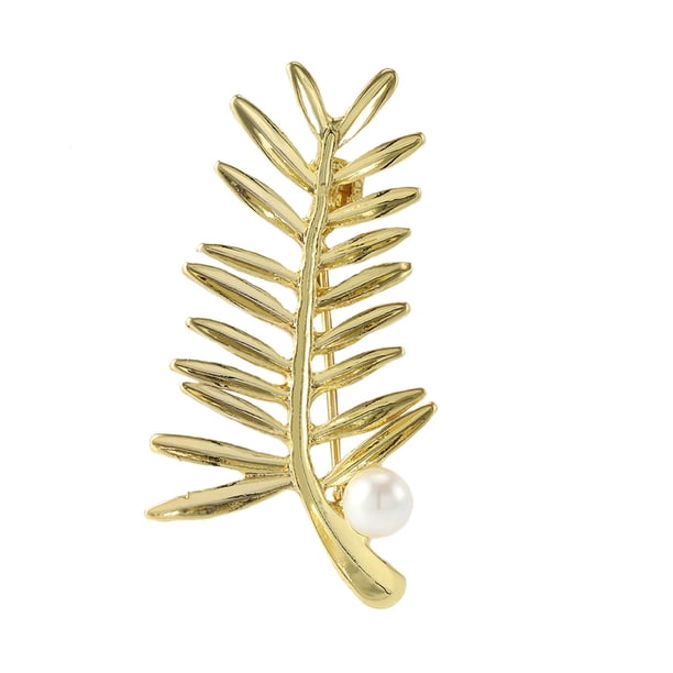Para las mujeres Accesorios Regalos Broche de oro de la joyería de trigo de la oreja de la joyería casual Suéter Atmósfera Accesorios Moda Citrino Broche