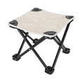 thumbnail image 4 of Taburete de campamento Taburete plegable portátil Silla pequeña Reposapiés Asiento Taburete plegable para acampar Taburete plegable para exterior Play sin bolsa, 4 of 8
