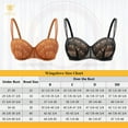 thumbnail image 4 of Wingslove Strapless Bra for Women Plus Size Push Up Underwire Multiway Support Bra,Caramel 42C, 4 of 9