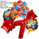 thumbnail image 3 of 15 piezas de globos decorativos para fiesta de cumpleaños de Hot Wheels de 32 pulgadas, números rojos 1.º y 2.º, juego de globos Flamme Cars para niños y niñas, 3 of 5
