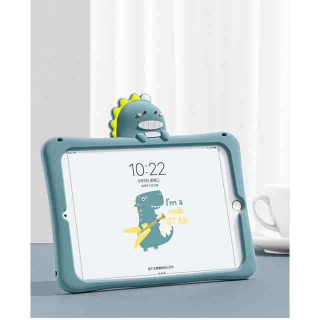 Nueva funda protectora de silicona de dibujos animados para ipad mini45 de 10,2 pulgadas anticaída air3 adecuada