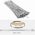 thumbnail image 4 of 1000Pcs Chain Link Fence Ties,Multi-Purpose Self-Locking Stainless Steel Zip Ties for Outdoor Garden, 4 of 7