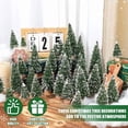 thumbnail image 6 of 30Pcs Mini Christmas Trees Artificial Christmas Tree Bottle Brush Trees with Wooden Base for Christmas Decor Christmas Party Home Table Craft Decorations(Green-A), 6 of 7