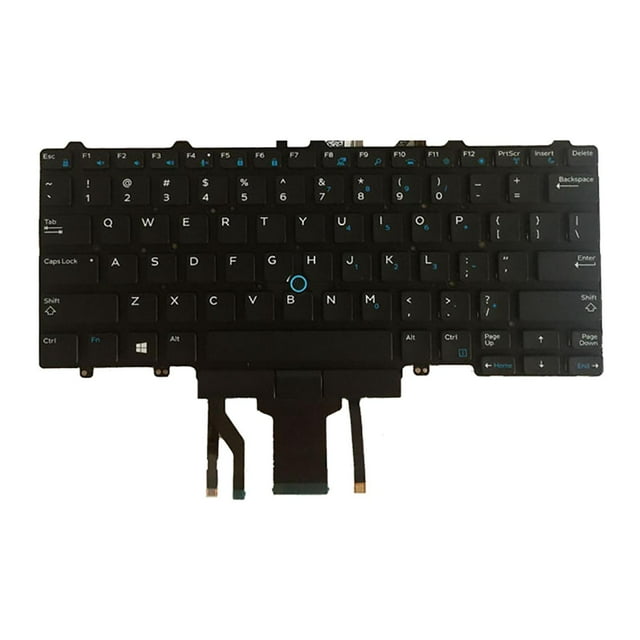 Diseño de . UU. para titude E5450 E7250 E7450 E7470 E5470, Diseño: . UU. Color: negro, con retroiluminación Macarena Teclado portátil