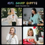 Upgrade MP3 Player with Bluetooth and 32GB,Hi-Fi Music Player with Built-in Speaker,Earphones,Voice-Activated Recording MP3 Players with FM/E-Book/Video,Supports up to 128GB for Kids, Running,Walking